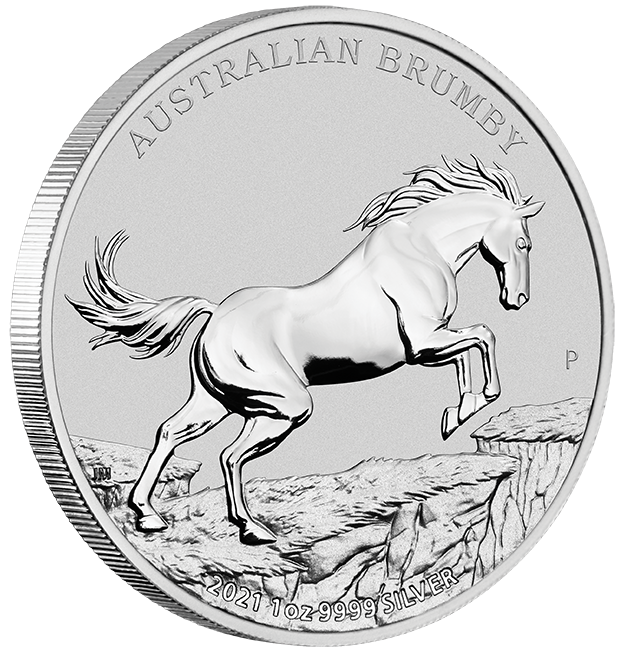 2021 Brumby 1 Oz Silver - Perth Mint - Business Strike