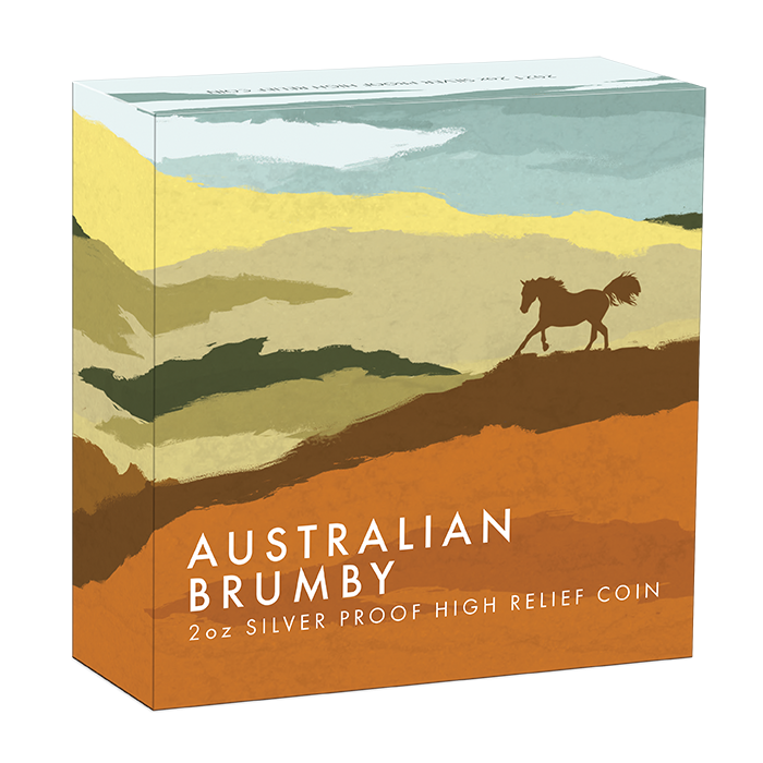 2021 Brumby 2 Oz Silver Proof - Perth Mint