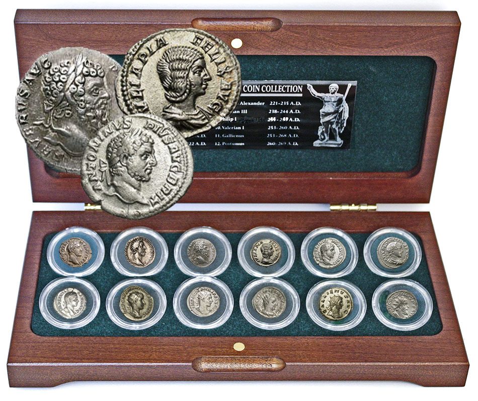 Roman Empire:12 Emperors Silver Coin Collection (U)