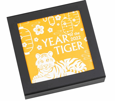 2022 Mongolian Lucky Tiger 1 oz Silver in OGP