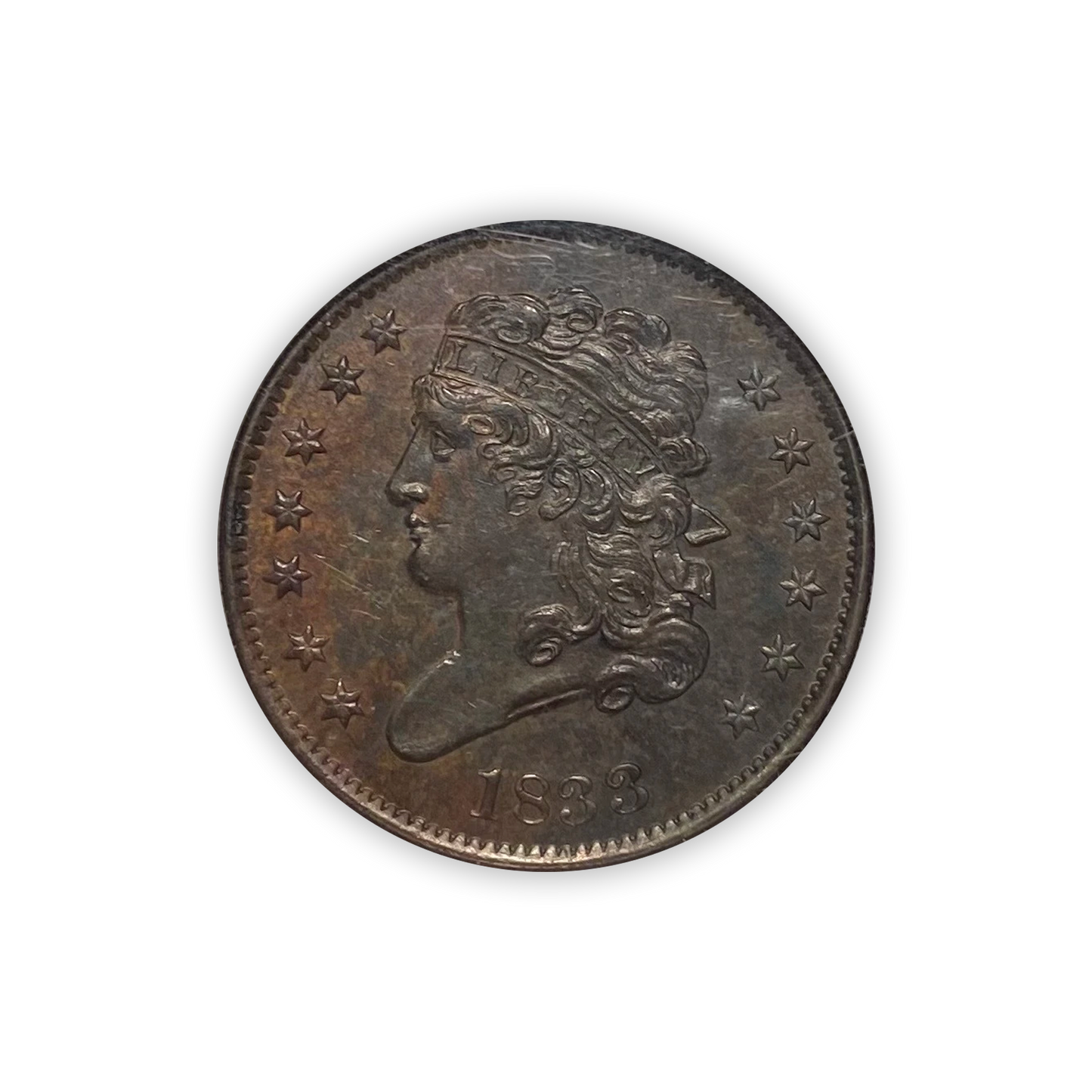 1833 Classic Head Half Cent - NGC MS61 BN