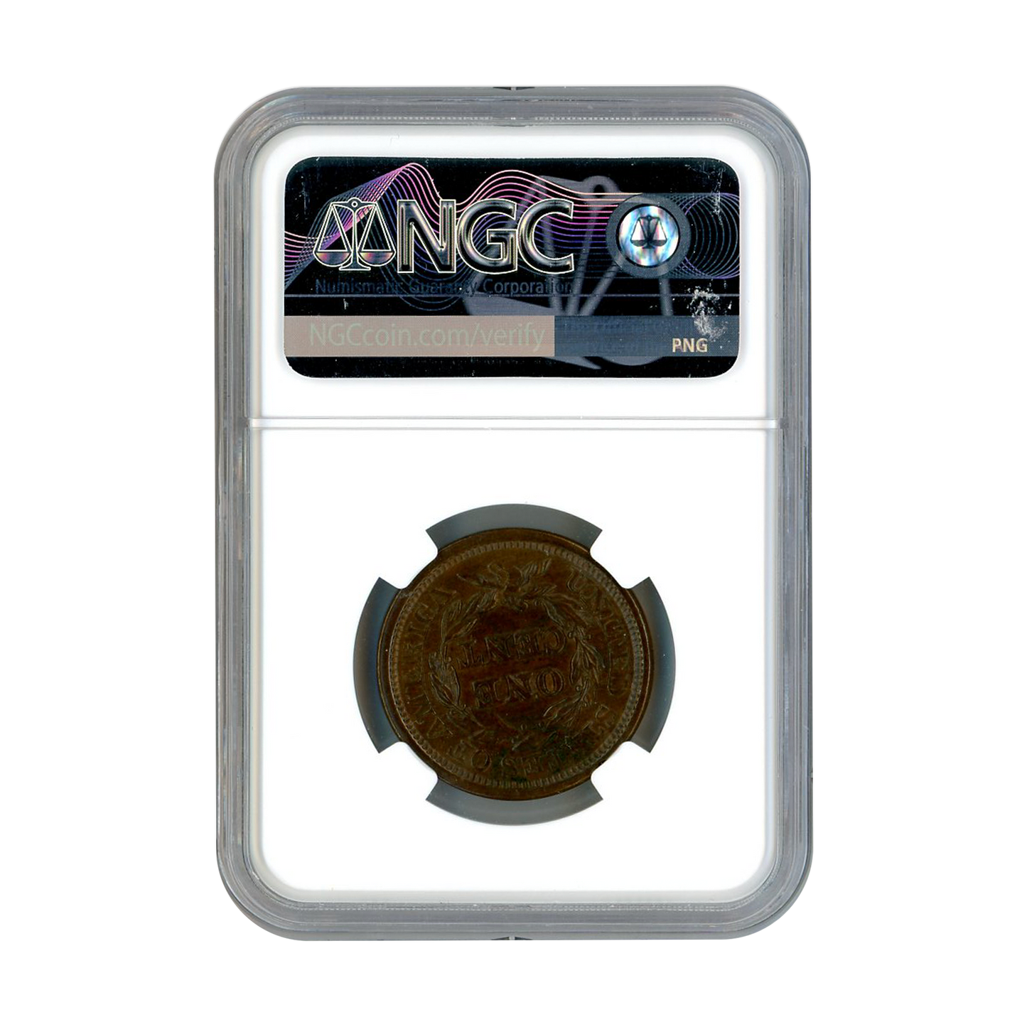 1846 Braided Hair Large Cent - Small Date - NGC MS62 BN