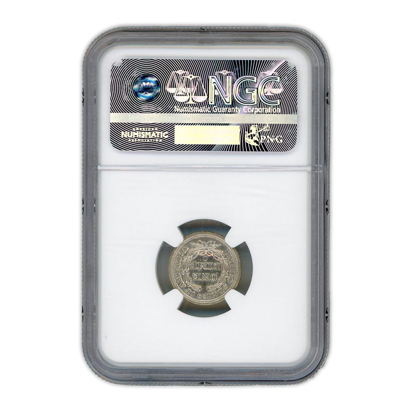 1856 O Seated Liberty Dime - NGC AU55