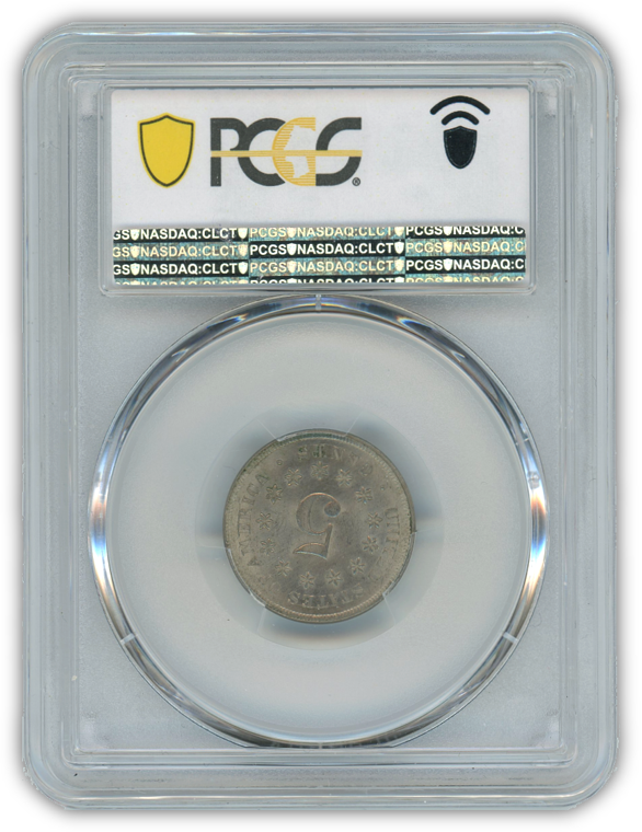 1867 Shield Nickel - No Rays - PCGS MS64
