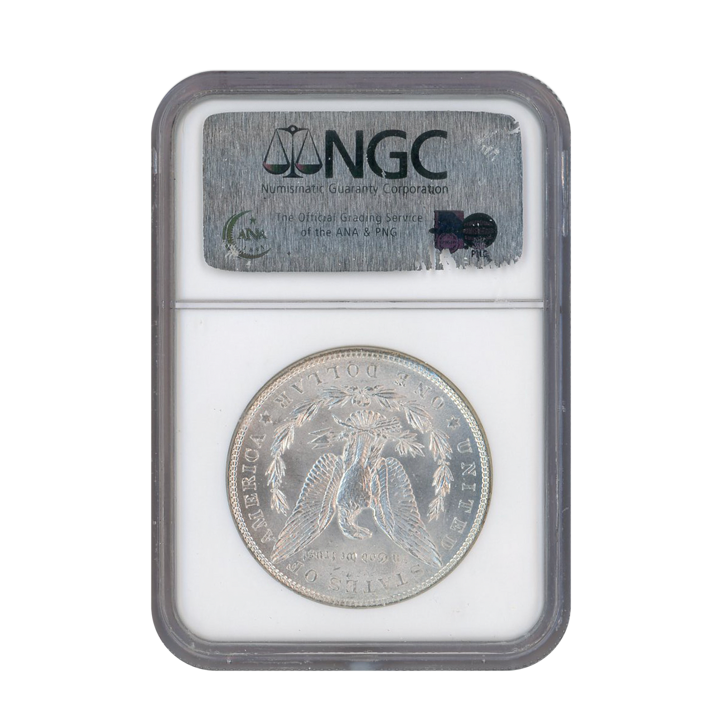 1878 Morgan Silver Dollar Philadelphia - 7TF REV OF 79 - NGC MS62