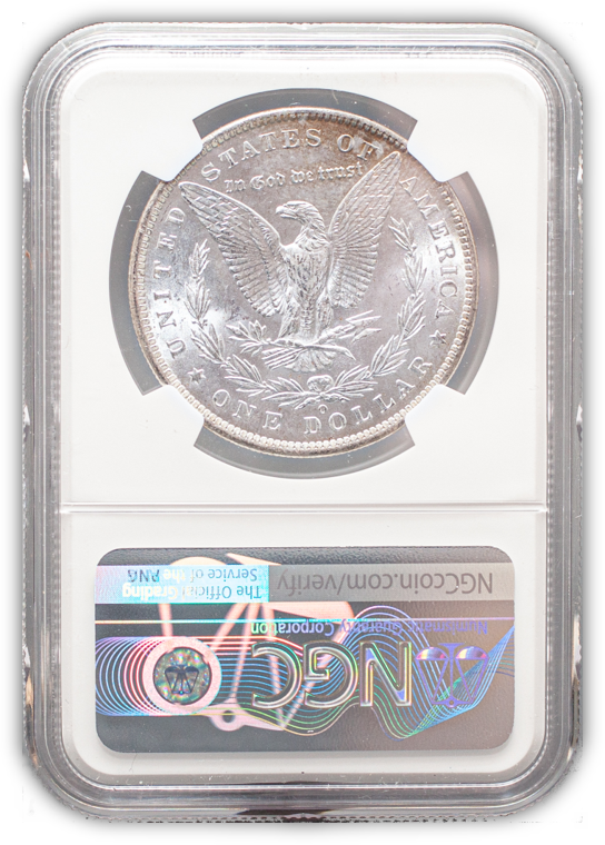 1885 Morgan Silver Dollar New Orleans - NGC MS63 Wayne Miller Signature Label