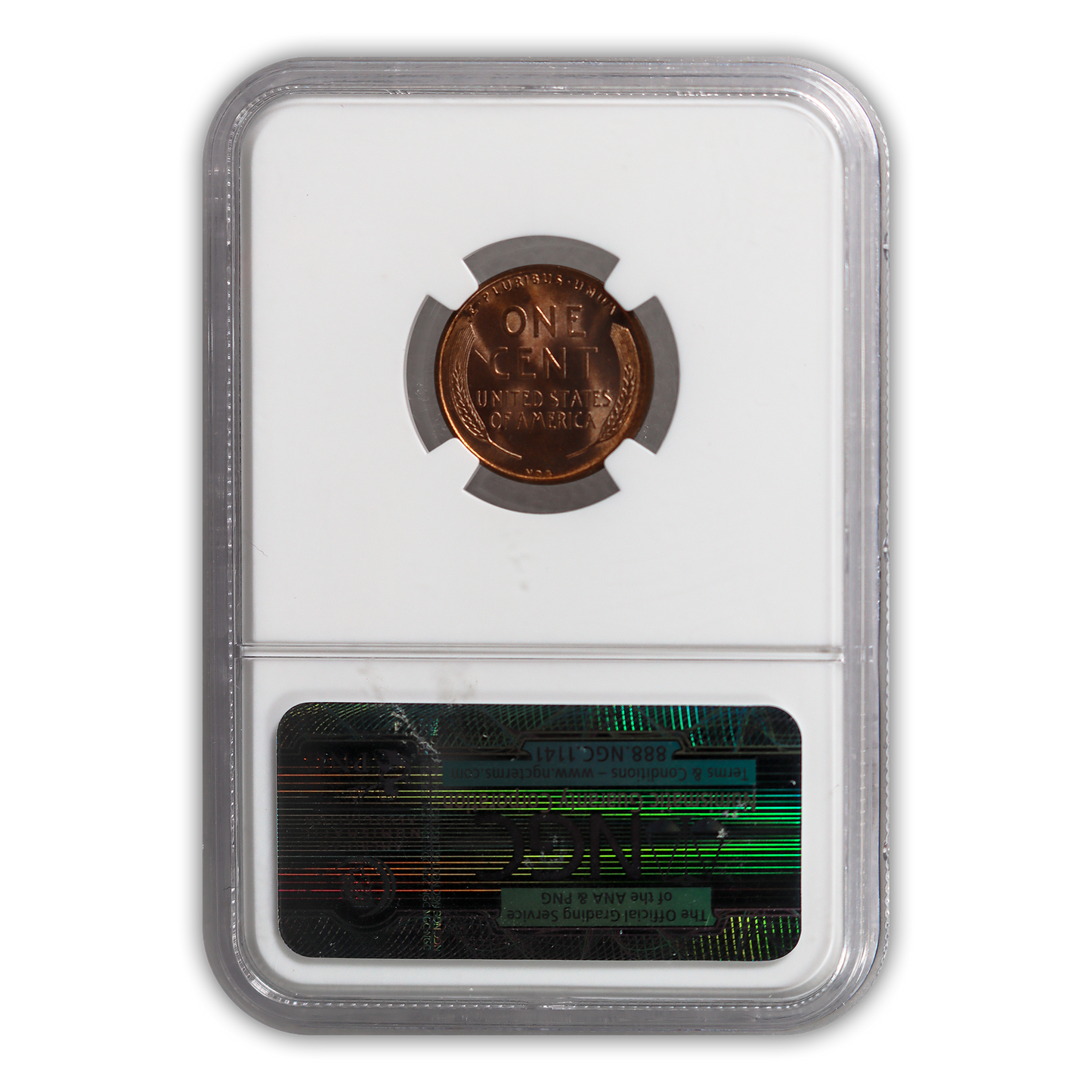 1909 VDB Lincoln Cent Philadelphia - NGC MS65 RD
