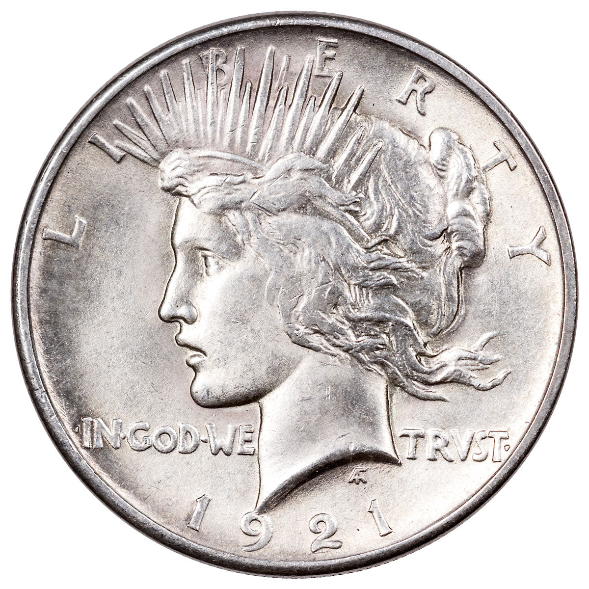 1921 Peace Silver Dollar Philadelphia - Slider Quality