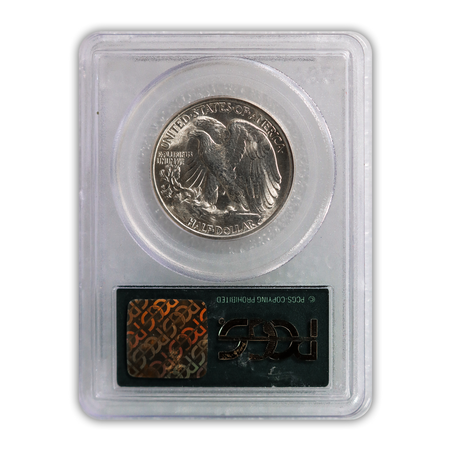 1945 Walking Liberty Silver Half Dollar San Francisco - PCGS MS64 Sight White Green Holder