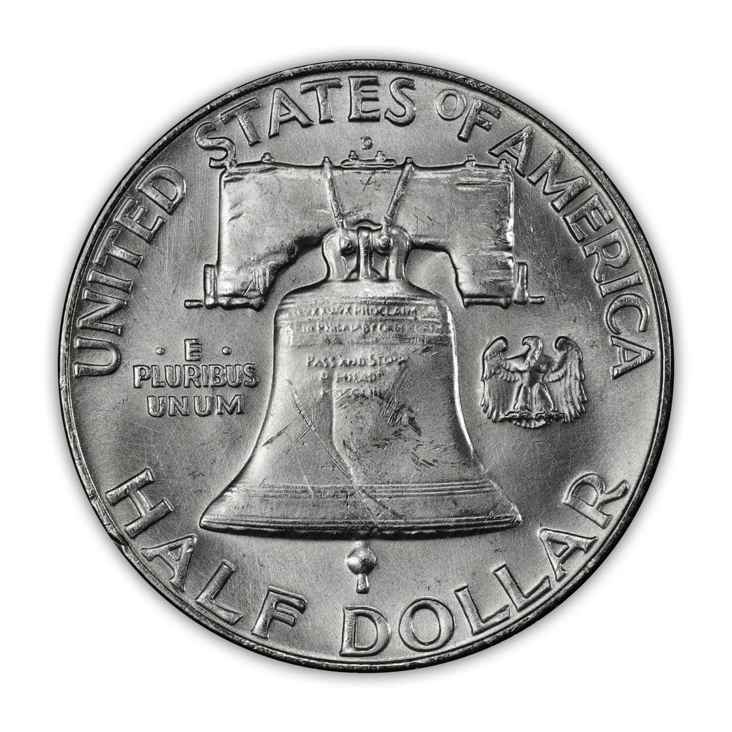 1954 Franklin 90% Silver Half Dollar Denver - From Original Bank Roll