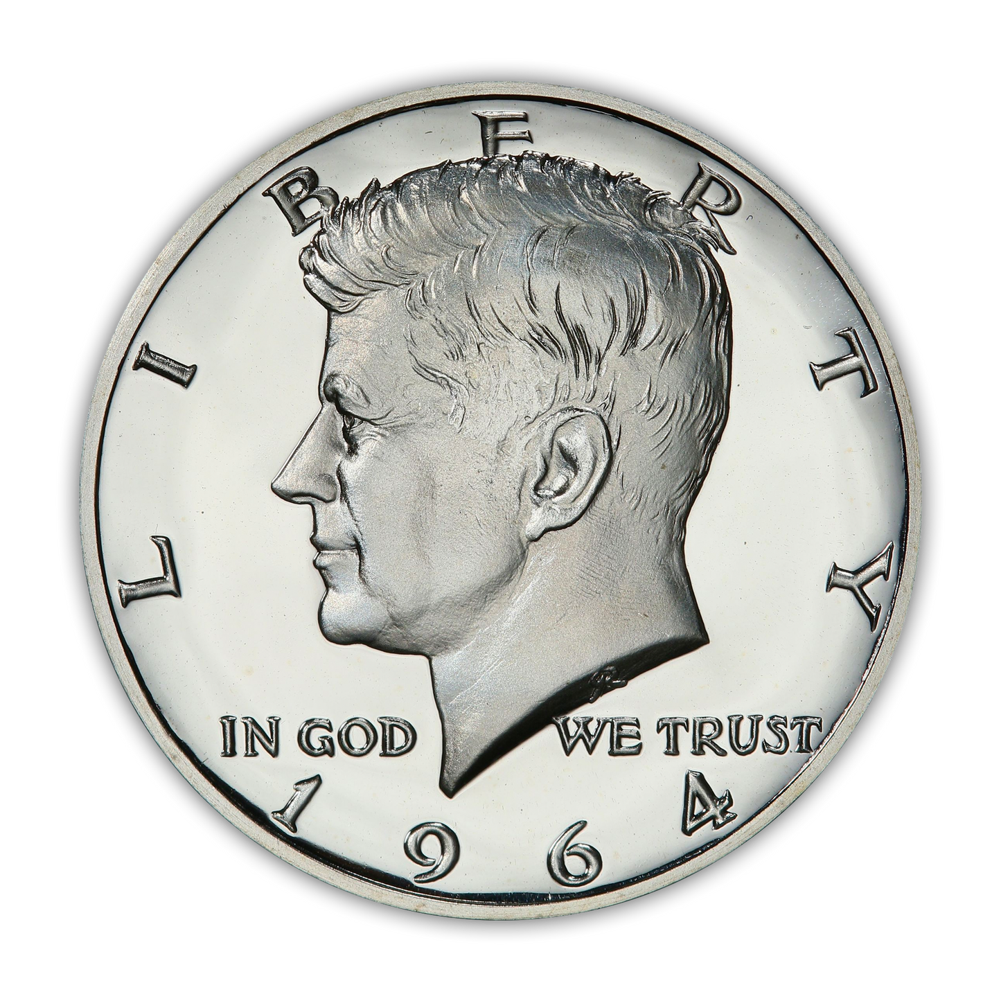 1964 US Proof Set - 5 Coins - Accented Hair Kennedy in Set