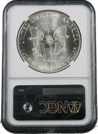 1986 (S) Silver Eagle San Francisco - Business Strike - NGC MS69