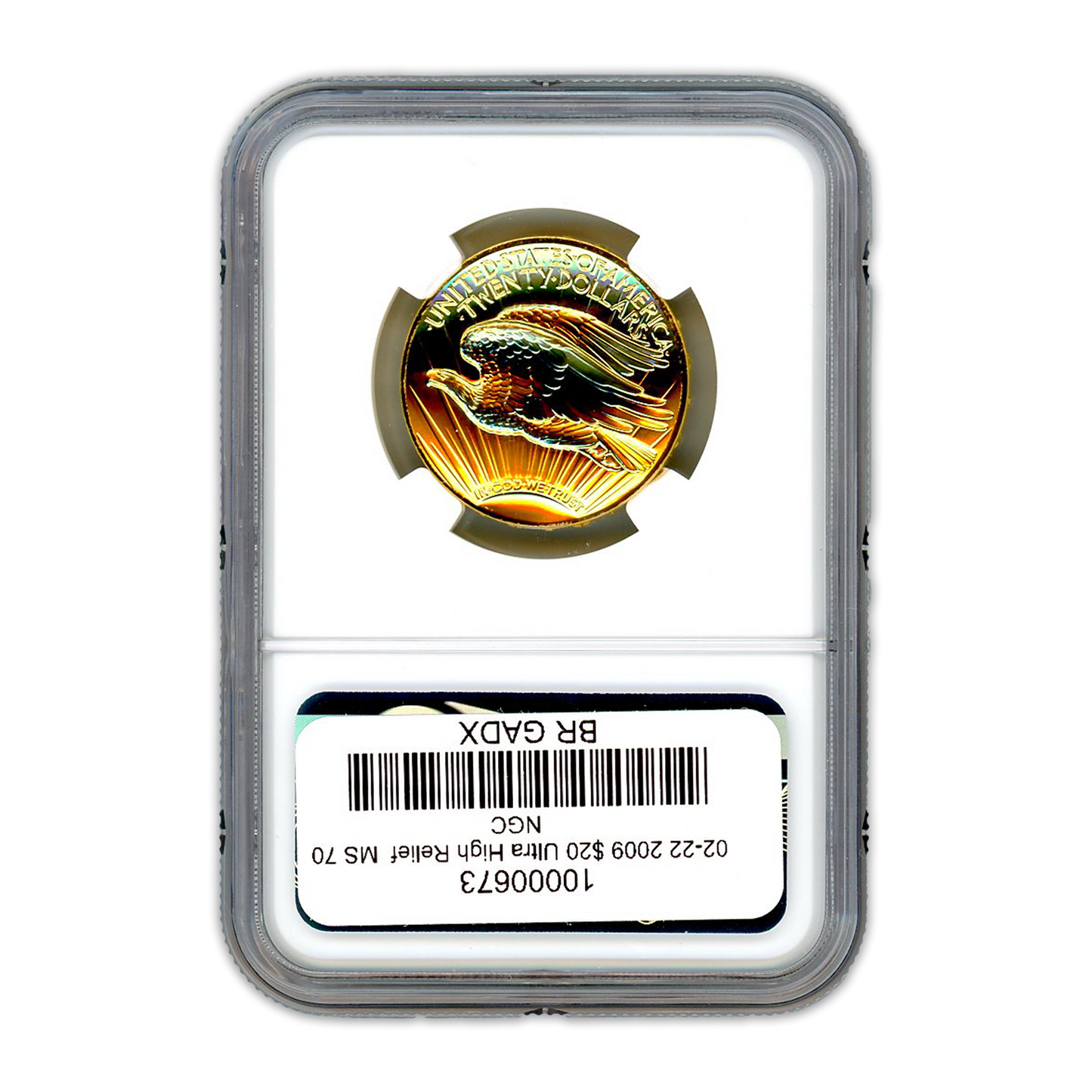 2009 $20 Ultra High Relief - NGC MS70