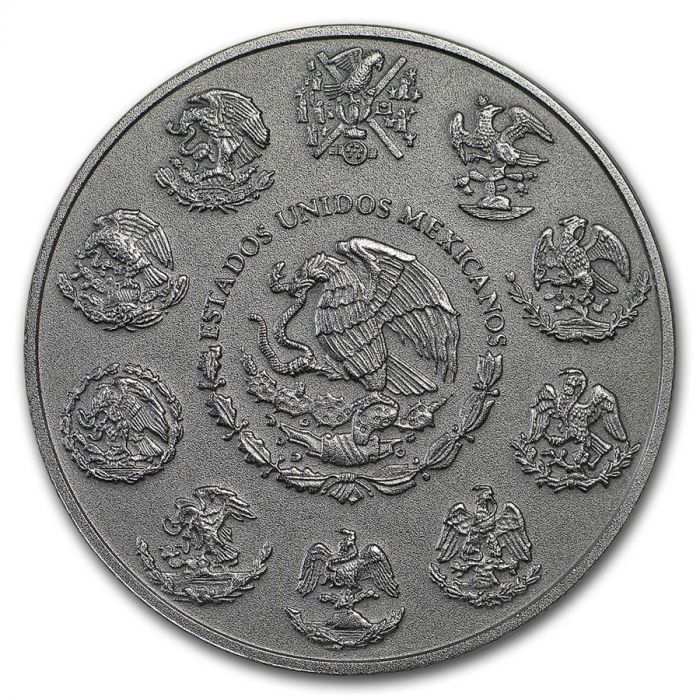 2018 Mexico Libertad - 1 Oz Silver - Mint of Mexico - Antiqued