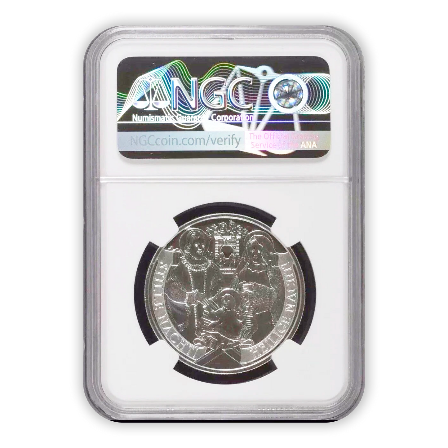 2018 Silent Night 1 oz Silver - Austrian Mint - NGC PF70