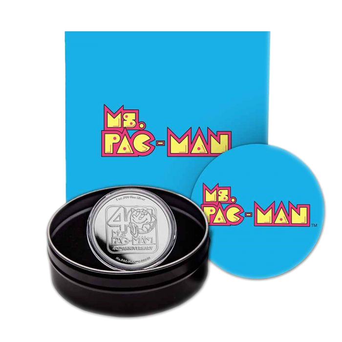 2021 Ms. PAC-MAN 40th Anniversary 1oz Silver Proof Coin