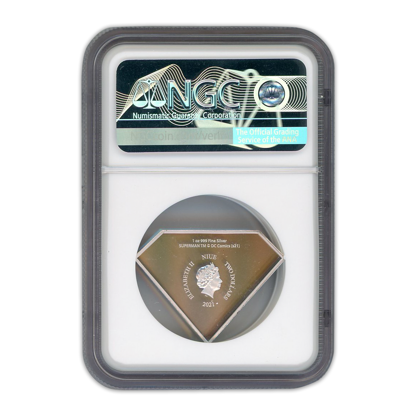 2021 Dc Comics - Superman Shield - 1 Oz Silver - NGC PF70 Ultra Cameo First Release