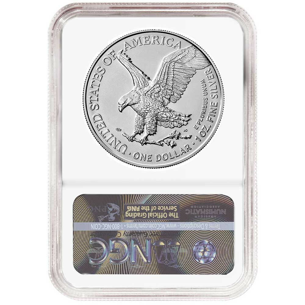 2021 Silver Eagle - Business Strike - Type 2 - NGC MS70 ER Early Release Label