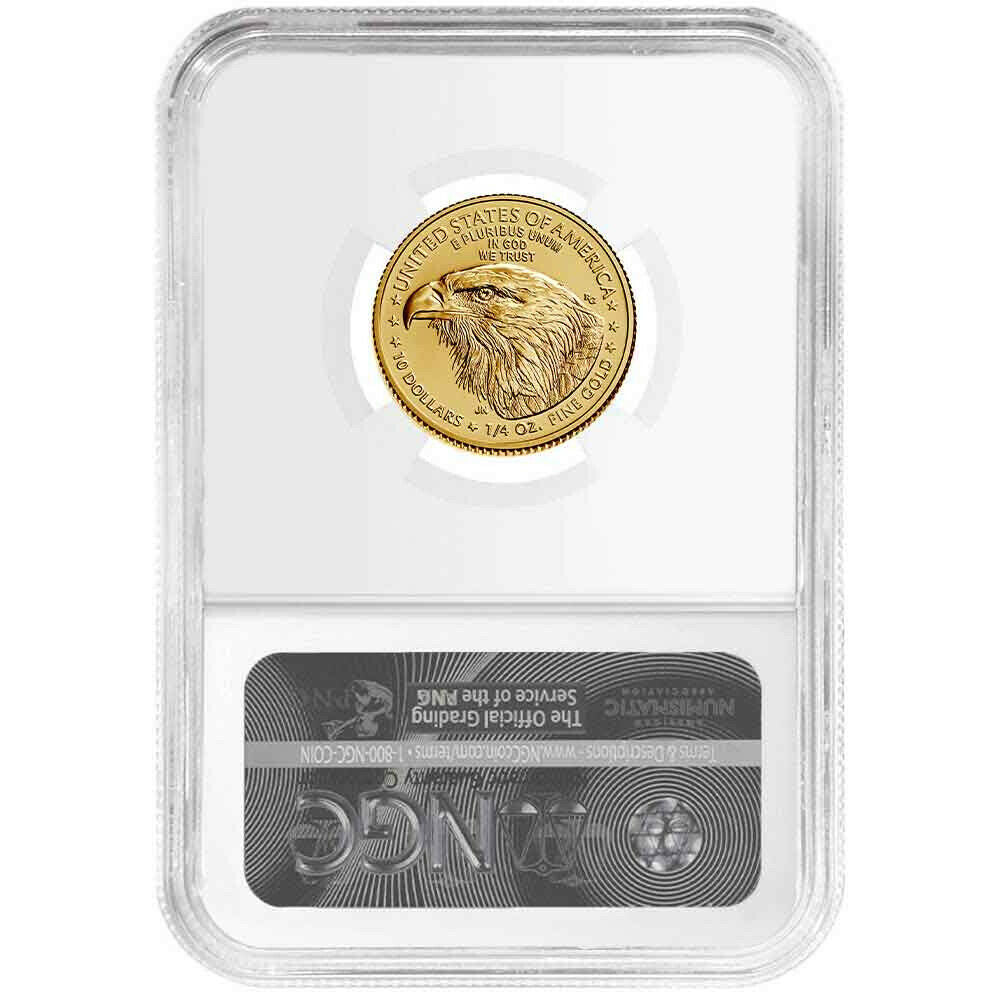 2021 $10 Gold Eagle 1/4 oz - Business Strike - Type 2 - NGC MS70 ER Early Release Jennis Norris Label