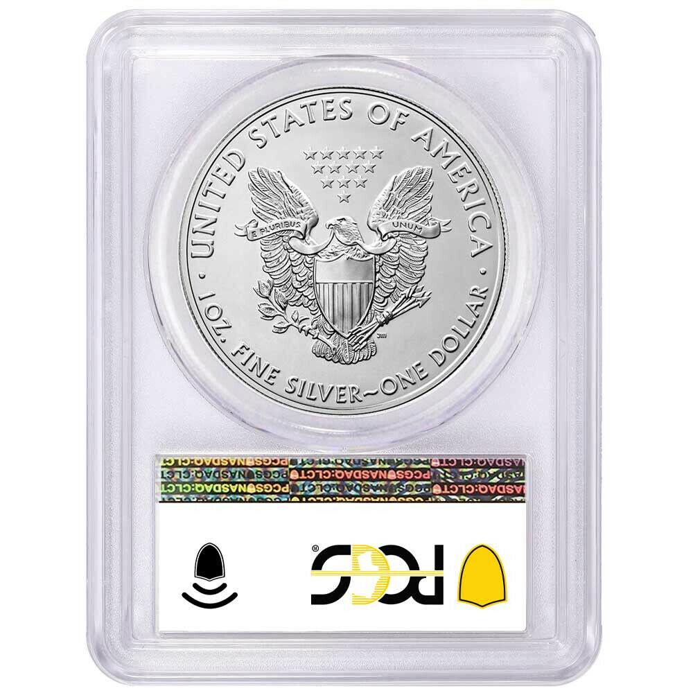 2021 (P) Silver Eagle - Type 1 Emergency Issue - PCGS MS69 First Strike Philadelphia Flag Label