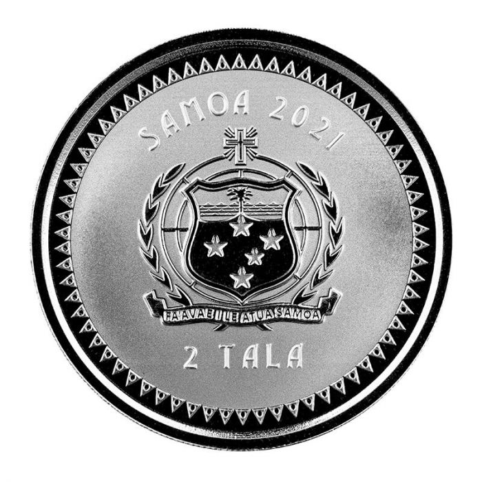 2021 Samoa Pacific Mermaid- 1 oz Silver Coin