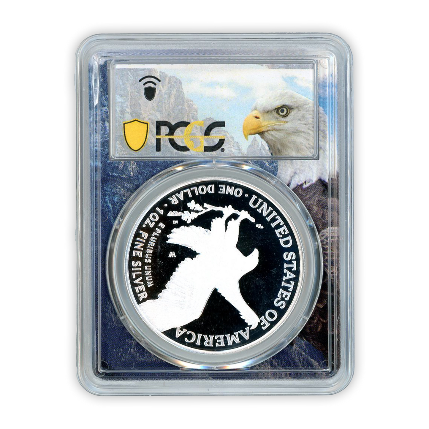 2022-W Silver Eagle Bald Eagle - 1st Day of Issue - PCGS PR70DCAM