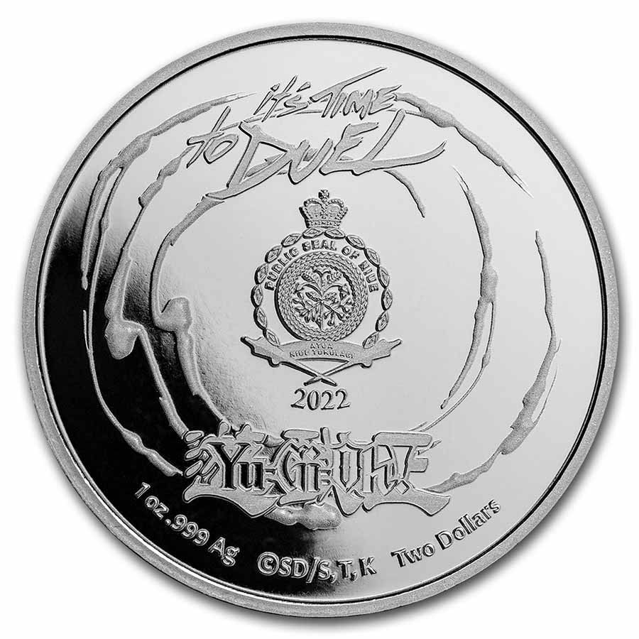 2022 Niue Yu-Gi-Oh Joey Wheeler and Red Eyes Dragon - 1oz .999 Silver Colour Coin Set
