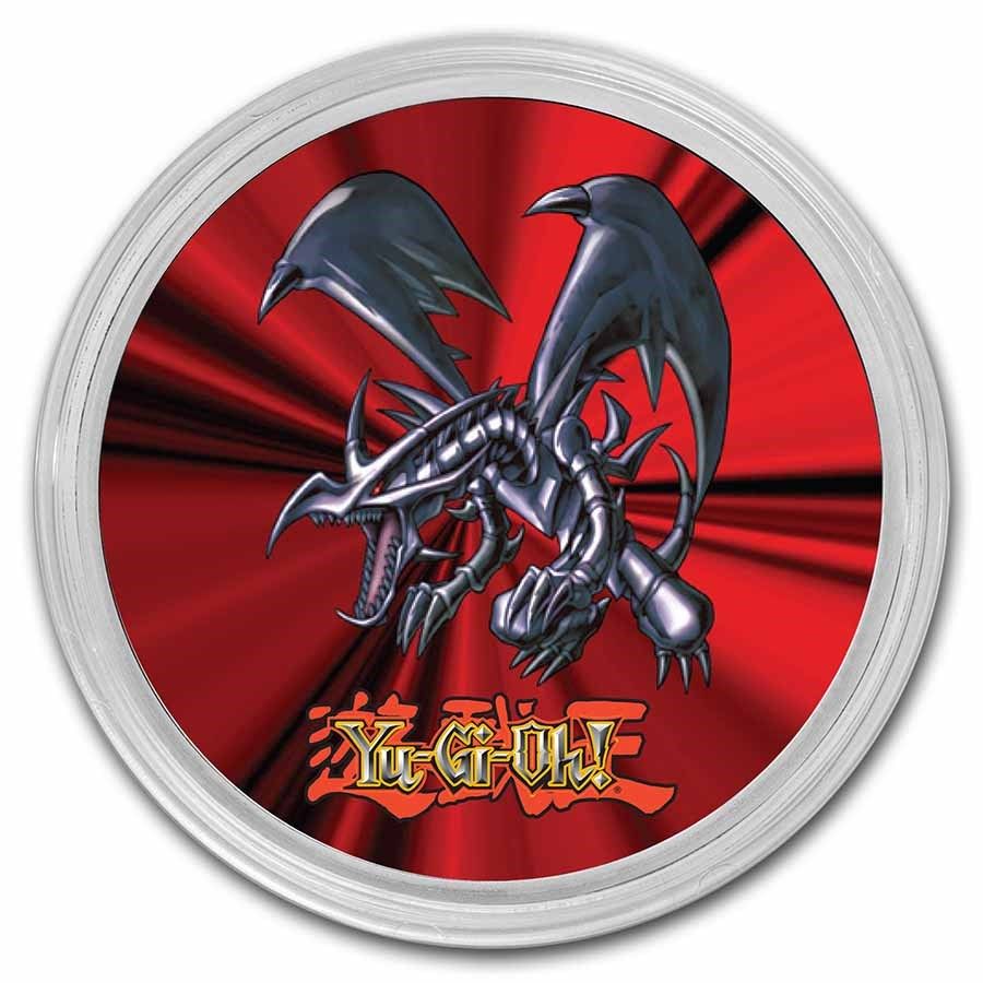 2022 Niue YuGiOh Red Eyes Black Dragon - 1oz .999 Silver Coin