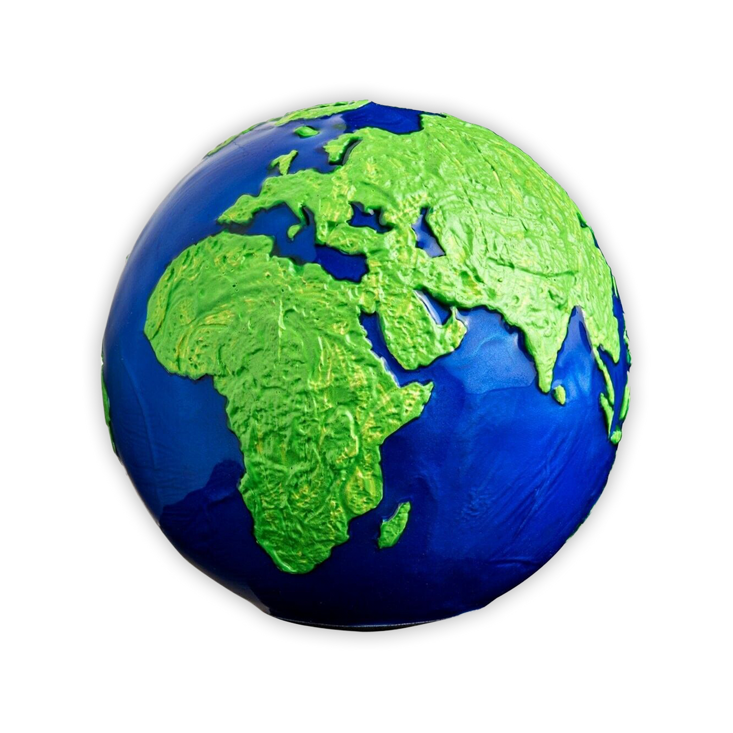 2022 3 oz Barbados Silver Blue Marble Green Planet Spherical - Brilliant Uncirculated
