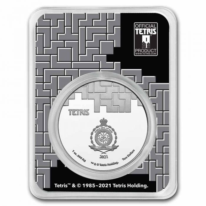 2021 Niue Tetris- St Basil's Cathedral - 1 oz Silver Coloured Coin