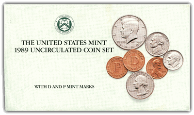 1989 US Mint Uncirculated Coin Set