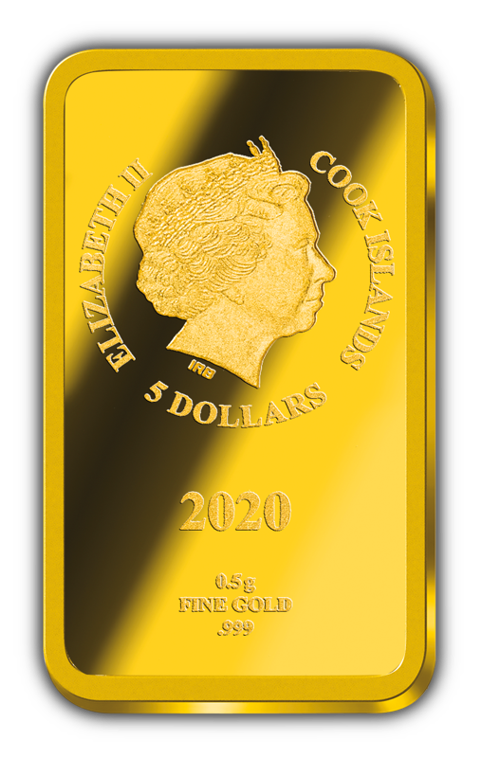 2020 Wizarding World of Harry Potter - Hedwig - 0.5 gram Gold Bar