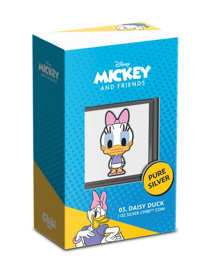 2021 Daisy Duck Chibi Collection 1 oz Silver Coin - New Zealand Mint
