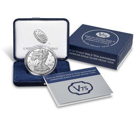 2020 Silver Eagle - End of World War 2 (WWII) Privy Mark Proof - Original Government Packaging (OGP) - CoinsTV