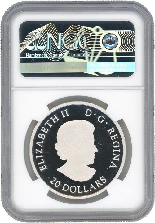 2019 $10 Fire Rainbow Sky Wonders 1 oz Silver - Royal Candian Mint - NGC PF70