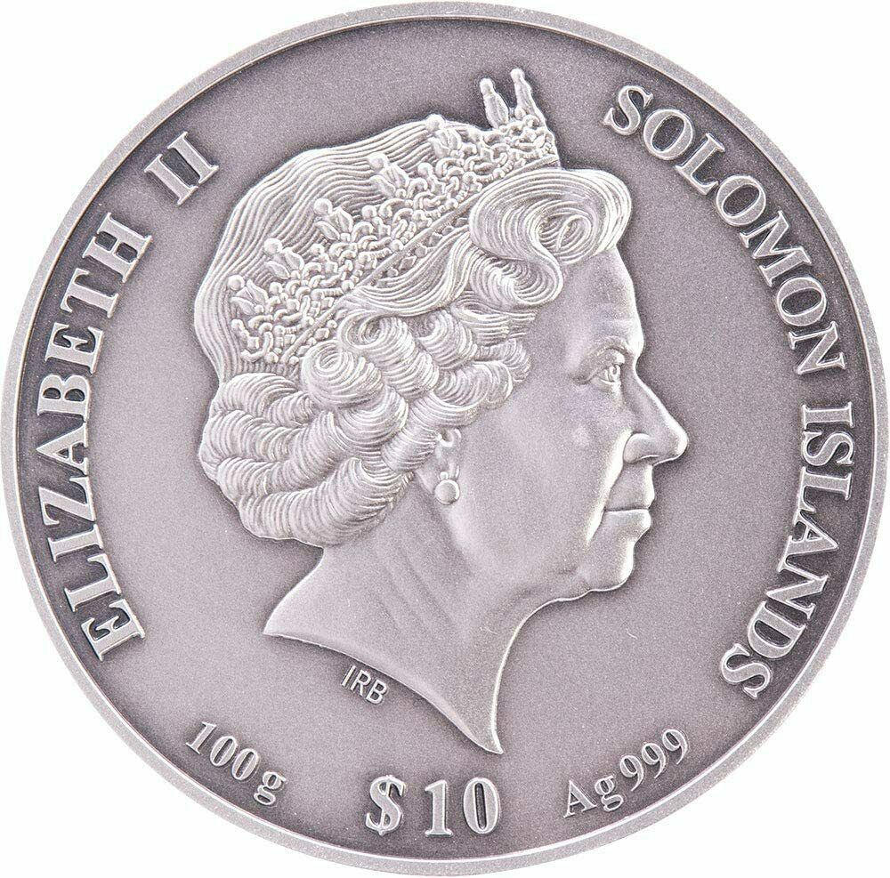 2020 Forbidden City 3 Oz Silver - Solomon Islands - 4 Layers Antiqued