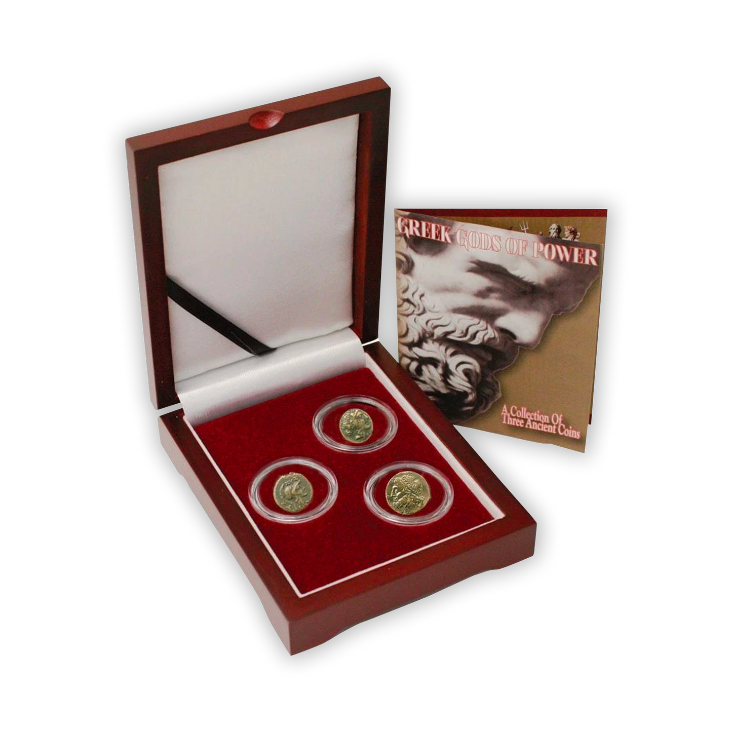 Greek Gods of Power: Box of 3 Ancient Greek Bronze Coins
