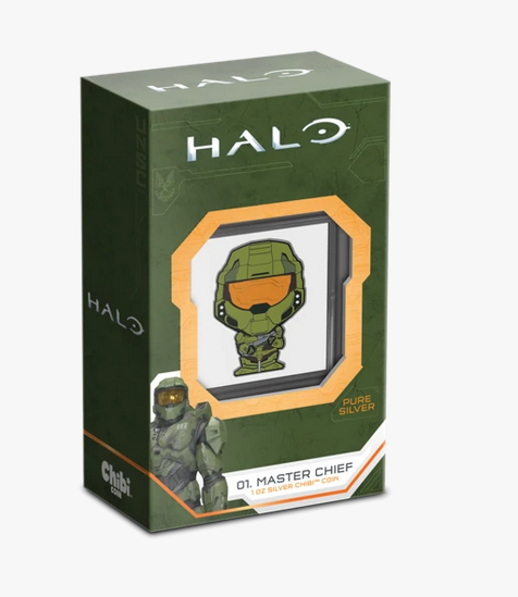 2021 Master Chief Chibi Collection 1 oz Silver Coin - New Zealand Mint