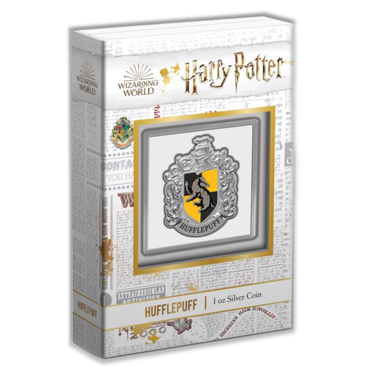 2021 Harry Potter - Hogwarts House Crest Hufflepuff - 1oz Silver Proof Coin
