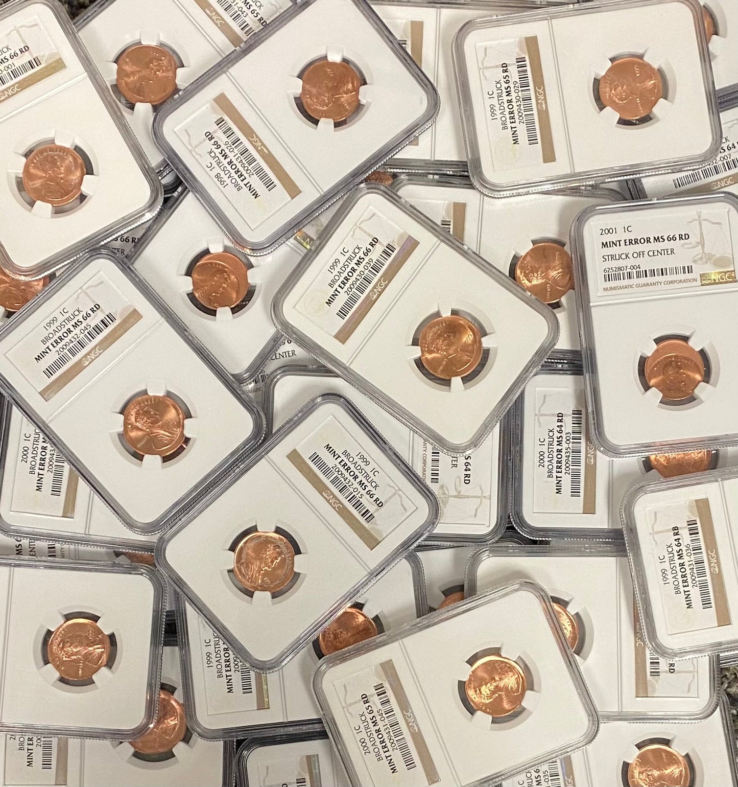 Lincoln Cent Error Grab Bag - NGC