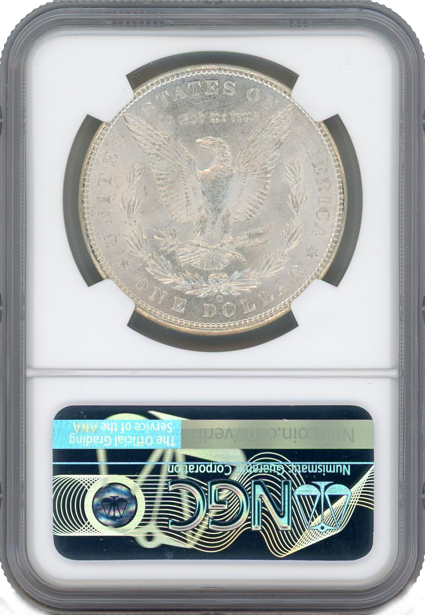 1884 Morgan Silver Dollar New Orleans - NCG MS63 Morgan Patriot Label