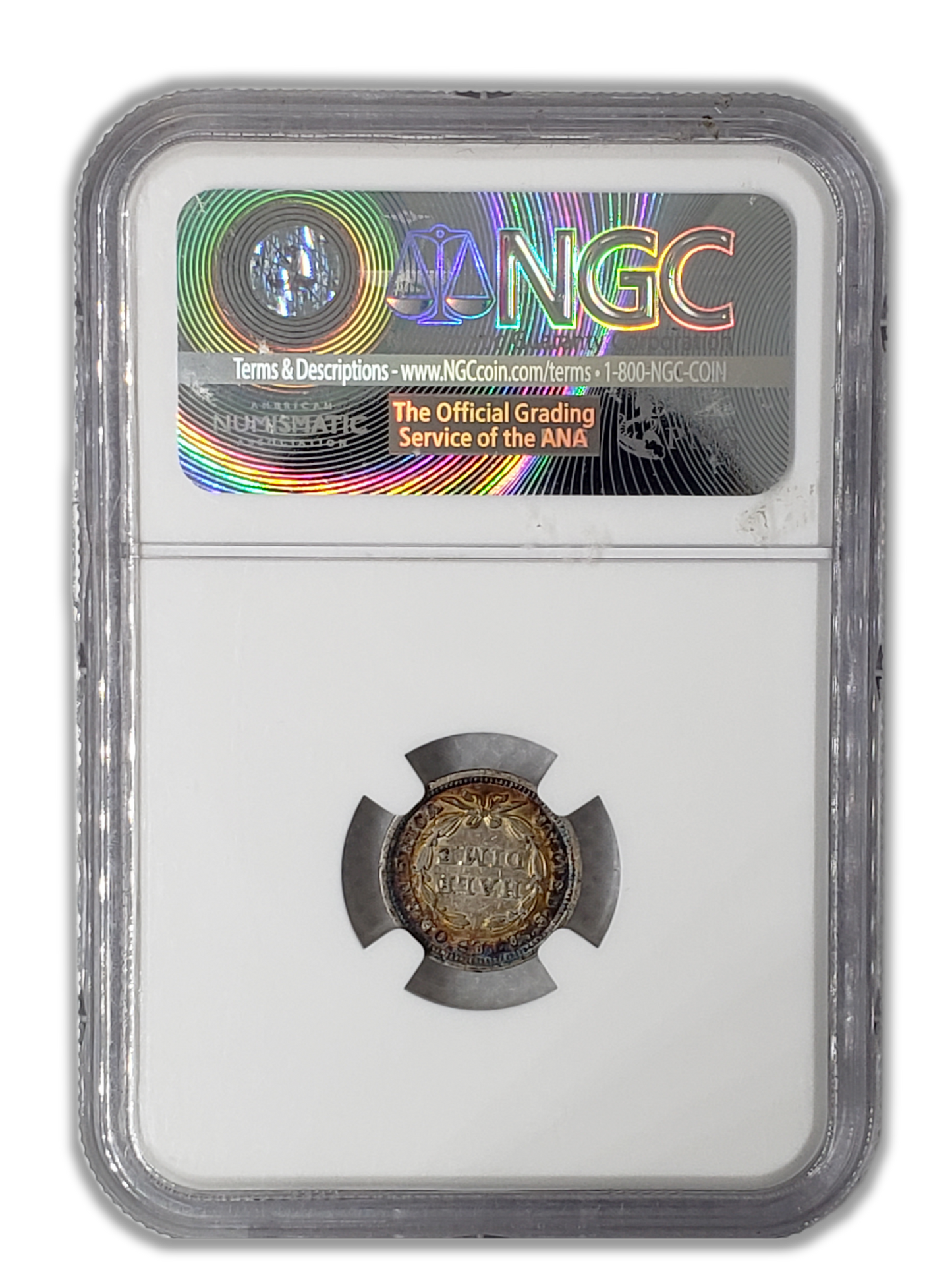 1843 Seated Liberty Half Dime -Philadelphia NGC XF45 Toned