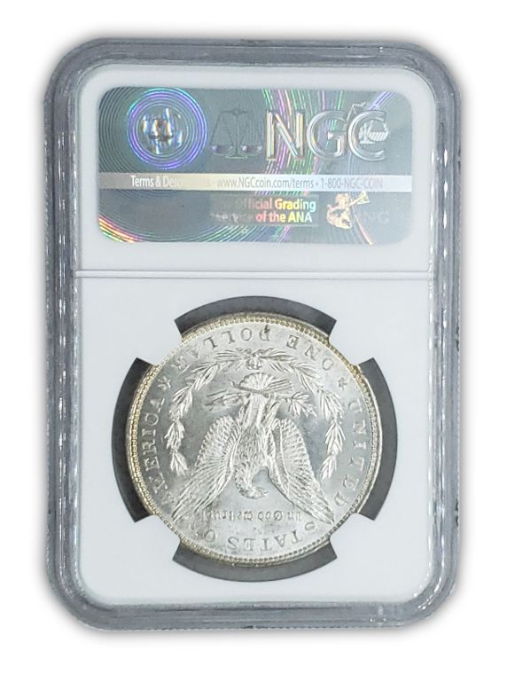 1887 Morgan Silver Dollar Philadelphia - NGC MS65 CAC - Toned