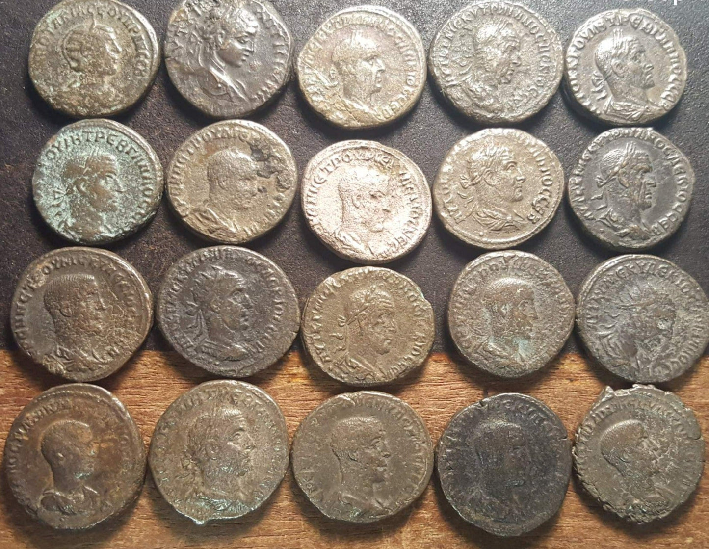 Ancient Roman Bronze & Silver Billon Tetradrachms - Circulated