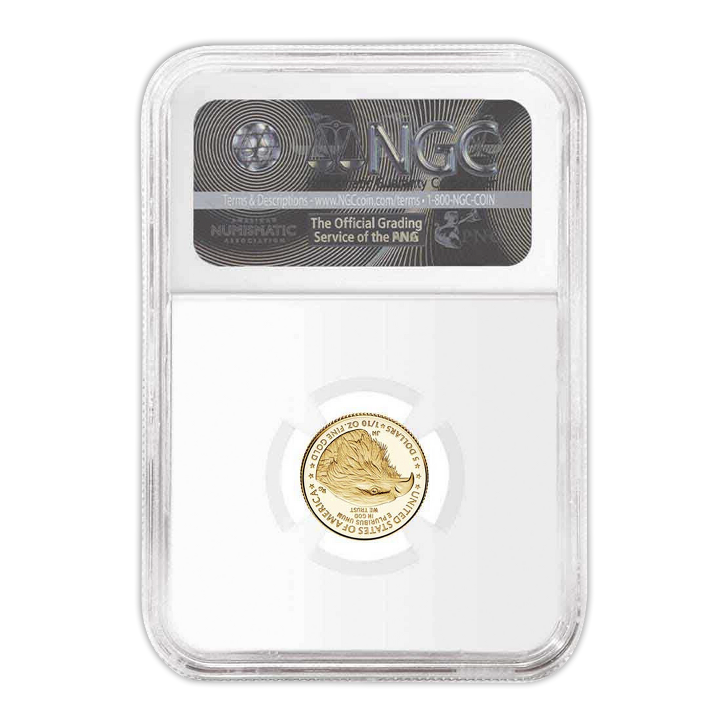 2023-W $5 Gold Eagle in God We Trust Label - First Day of Issue - NGC PF70 Ultra Cameo