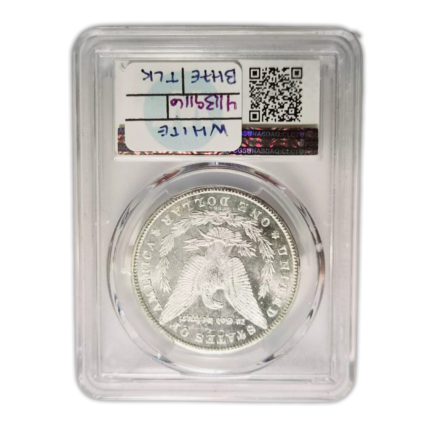 1880-CC Morgan Silver Dollar - 8/7 High 7 - PCGS MS63 PL Sight White