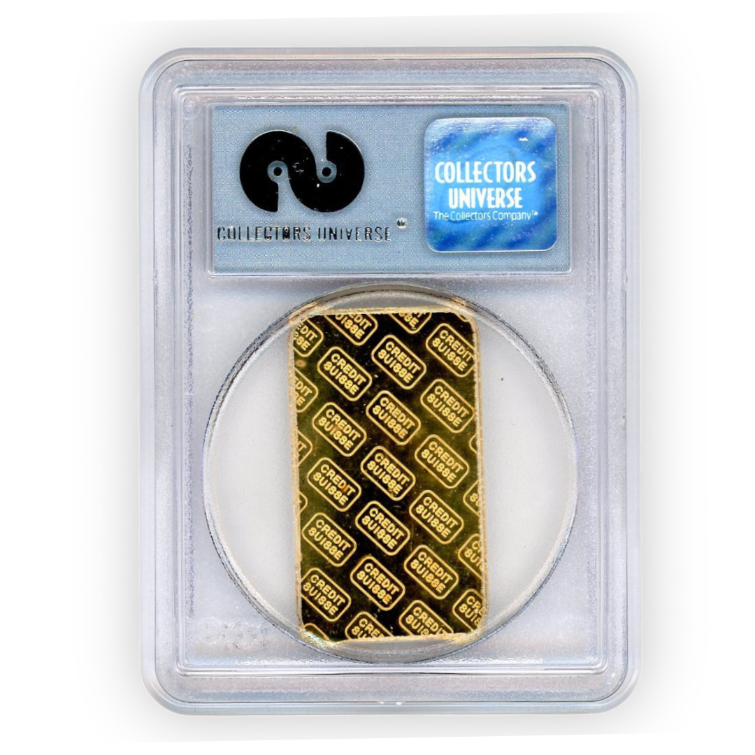 Credit Suisse 1 oz Gold Bar - PCGS WTC Recovery