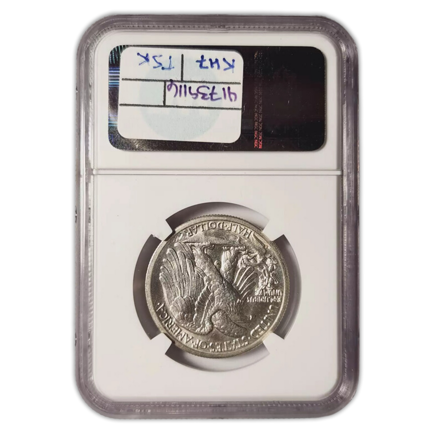 1929 S Walking Liberty Silver Half Dollar - NGC MS62 Sight White