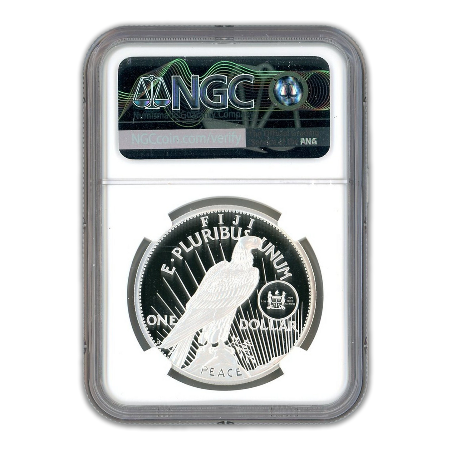 2023-D Peace $1 Fiji Silver Tribute - NGC In God We Trust Label GEM PROOF Early Release