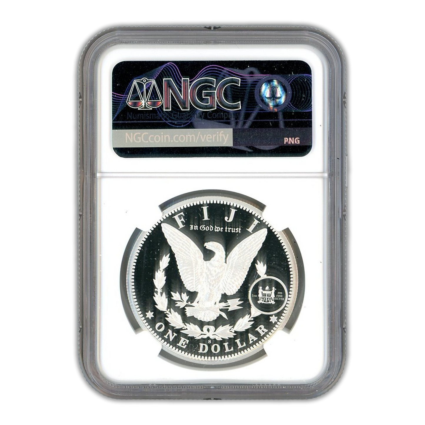 2023-S Morgan $1 Fiji Silver Tribute - NGC In God We Trust Label GEM PROOF Early Release